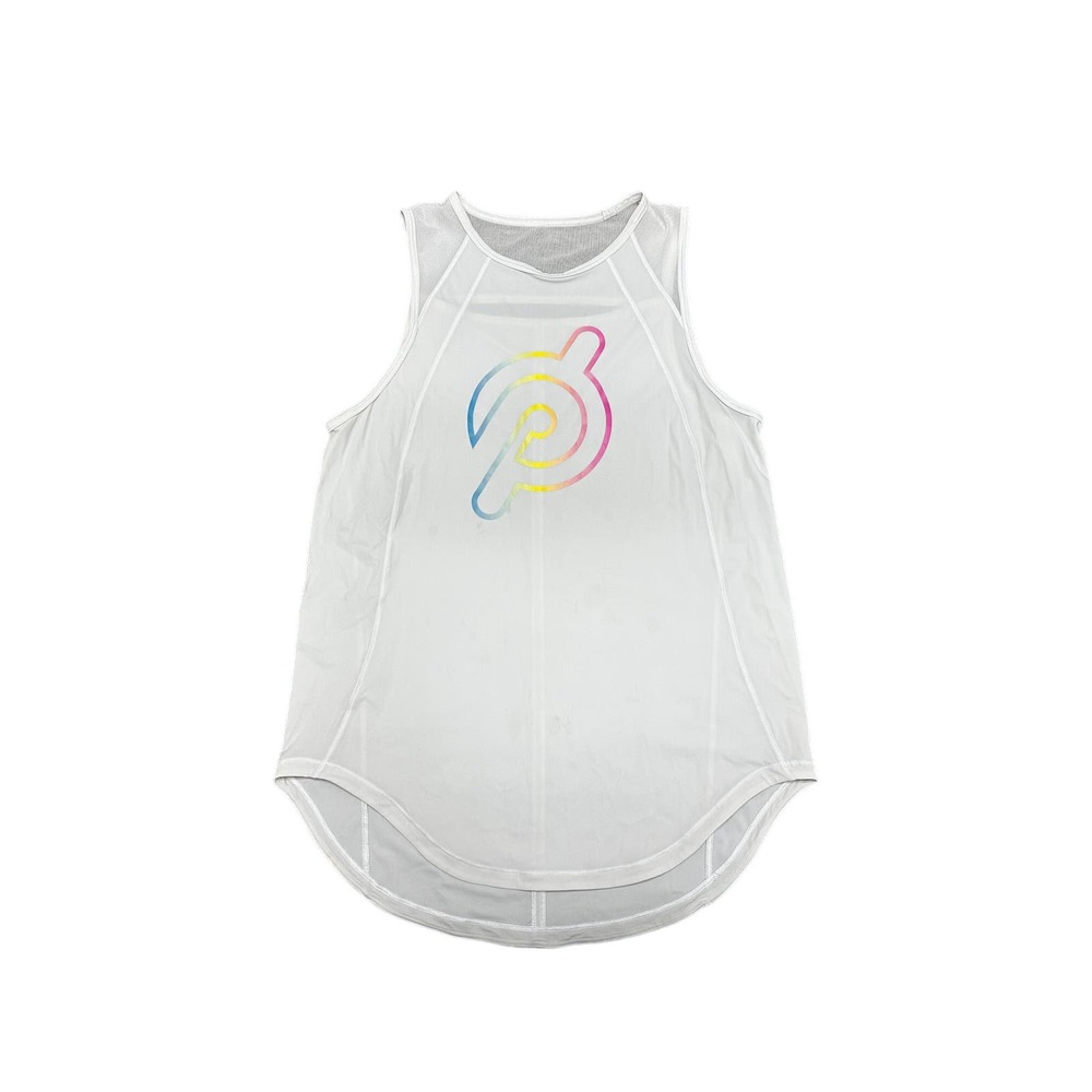 lululemon athletica White Tank Top with Multicolor Logo